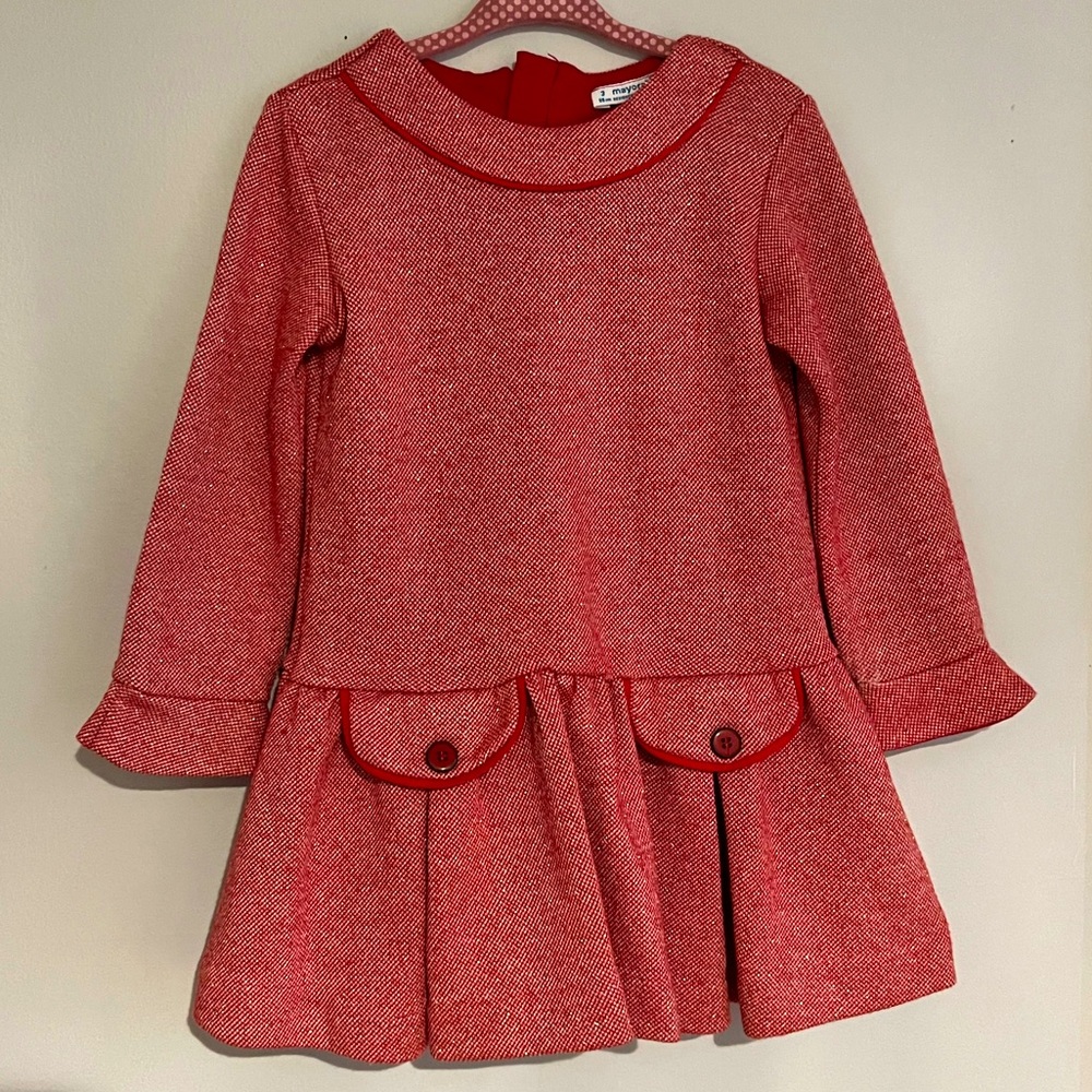 EUC Mayoral Little Girl Holiday Dress